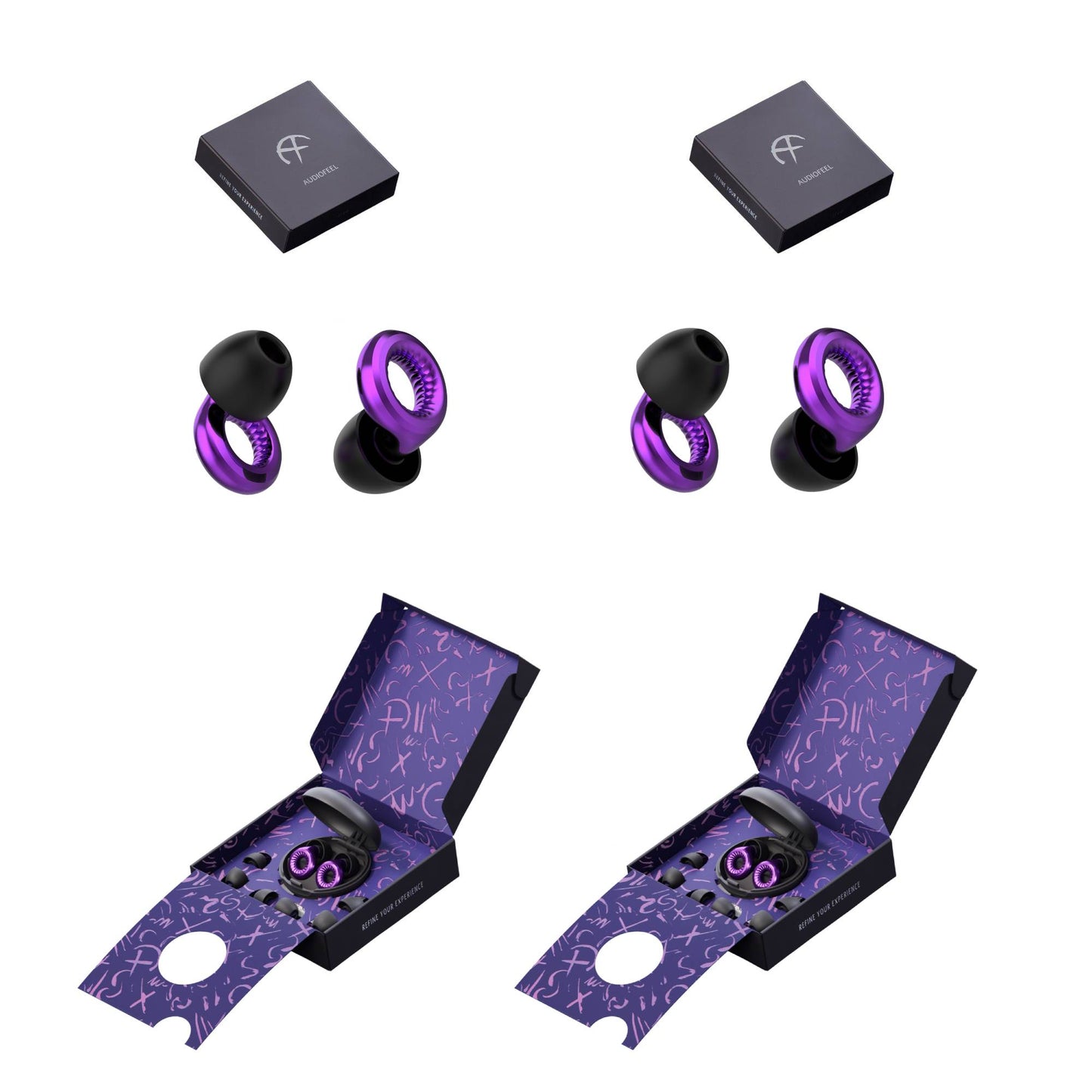 2 זוגות Vivid Purple