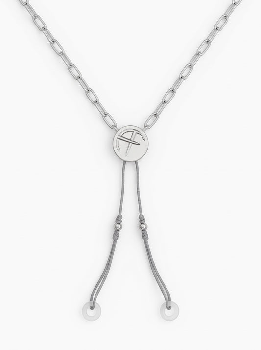 AudioFeel Chain כסוף - שרשרת ממותגת למסנני סאונד